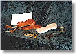 Violiner og skabelon